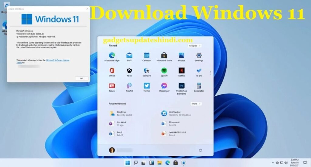 Windows 11 Start Menu