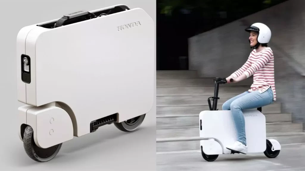 Honda foldable electric scooter with suitcase News