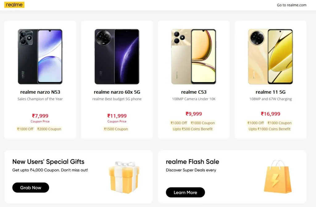 4000 RS Discount Realme narzo 60 Pro 5G