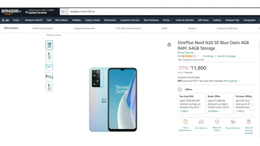 Oneplus ka sabse sasta phone OnePlus Nord N20 SE