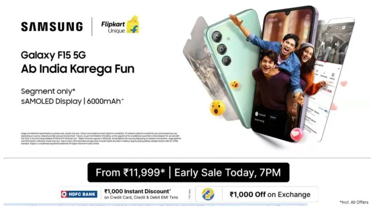 Check price of Samsung Galaxy F15 5G