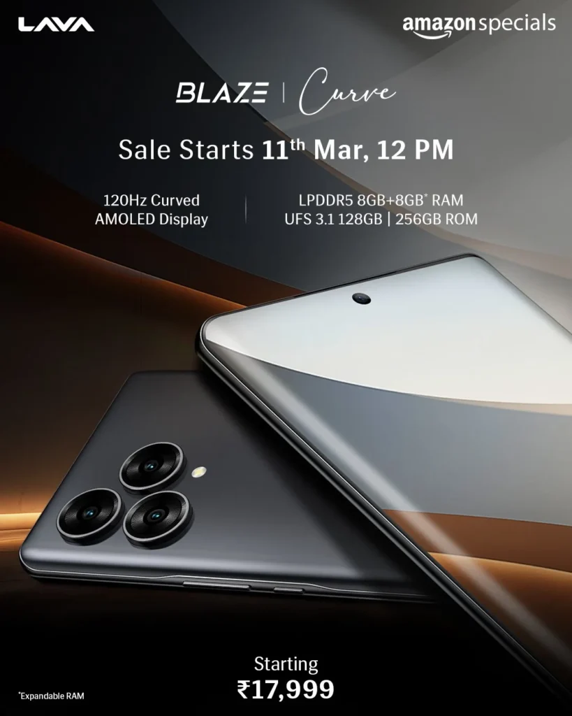 Lava Blaze Curve 5G 8GB RAM