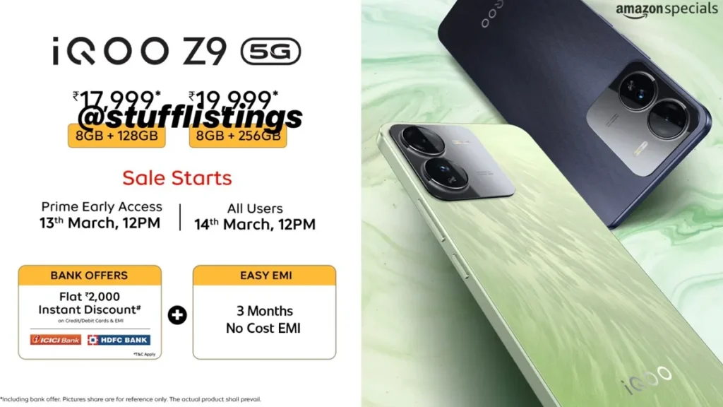 iqoo z9 5g price leak