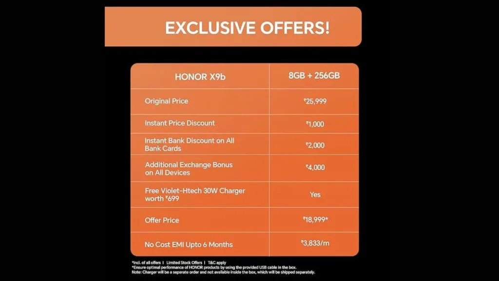 Honor X9b 5G Price Drop
