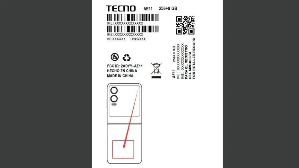 TECNO Phantom V2 Flip FCC Listing